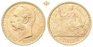 Christian IX, 4 daler/20 francs 1905