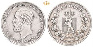 2 kroner 1885