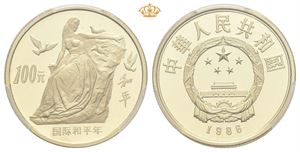 100 yuan 1986. Year of Peace