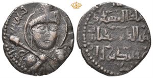 ANATOLIA and al-JAZIRA (Post-Seljuk). Artuqids (Mardin). Artuqids (Kayfa & Amid). Qutb al-Din Sukman II. AH 581-597 / AD 1185-1200. Æ dirhem (25 mm; 8,34 g)