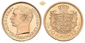Frederik VIII, 10 kroner 1908