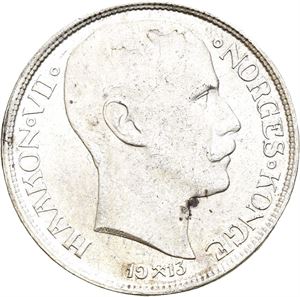 1 krone 1913. Flekk på advers/spot on obverse