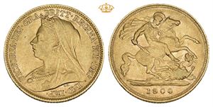 1/2 sovereign 1900