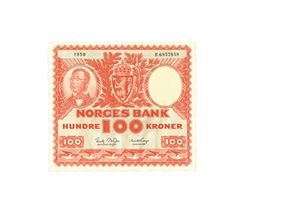 100 kroner 1958. F6857858