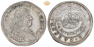 2 mark / halvkrone 1666