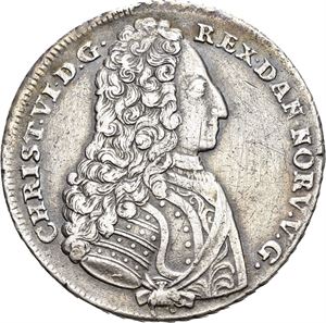 4 mark 1731. (Stor krone). Brosjespor/has been mounted. S.2