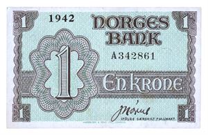 1 krone 1942. A342861
