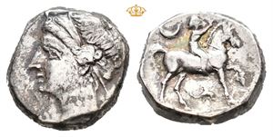 CALABRIA, Tarentum. Campano-Tarentine issue, circa 281-228 BC. AR nomos (7,38 g)