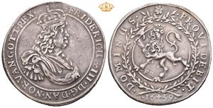 Speciedaler 1659. Har vært anhengt/has been mounted. S.19