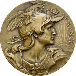 Latham medaljen 1928. Bronse. 50 mm