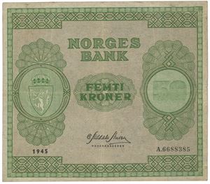 50 kroner 1945. A.6688385