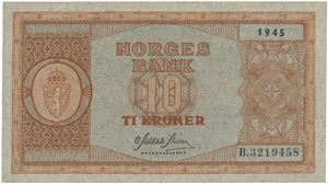 10 kroner 1945 B.3219458