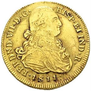 Ferdinand VII, 8 escudos 1811 P