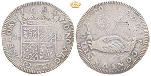 Groningen & Ommelanden, florin på 28 stuiver 1681