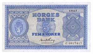 5 kroner 1947. C1017417