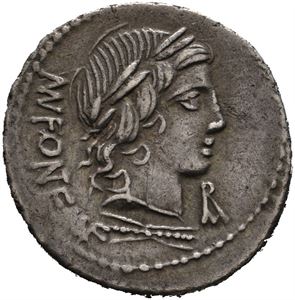 AR Denarius 85 BC