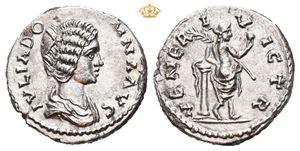 Julia Domna. Augusta, AD 193-217. AR denarius (2,56 g; 17,5 mm)