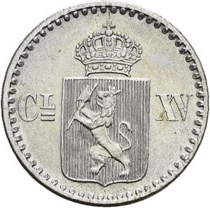 CARL XV 1859-1872. KONGSBERG. 2 skilling 1870