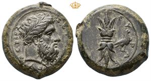 SICILY, Syracuse. Time of Timoleon and the Third Democracy, circa 344-317 BC. Æ hemidrachm (24 mm, 17,13 g).