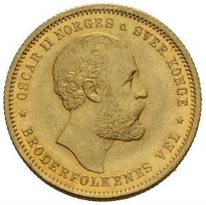 20 kroner/5 species 1875