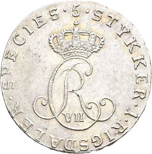 CHRISTIAN VII 1766-1808 1/5 speciedaler 1797. S.9