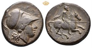 SICILY, Syracuse. Agathokles. 317-289 BC. Æ hemilitron (21 mm, 8,41 g).