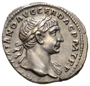 TRAJAN 98-117, denarius, Roma 107 e.Kr. R: Trofè