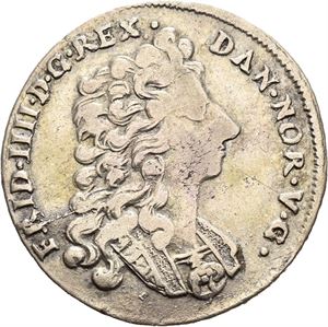 FREDERIK IV 1699-1730, KONGSBERG. 1 mark 1715. S.6