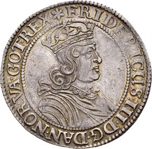 FREDERIK III 1648-1670, CHRISTIANIA, Speciedaler 1653. S.23
