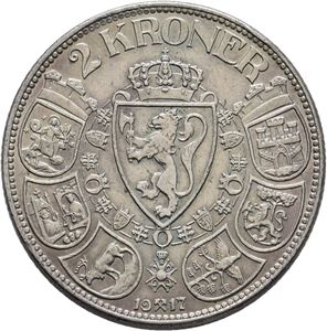 2 kr 1917 kv. 1/1+, renset