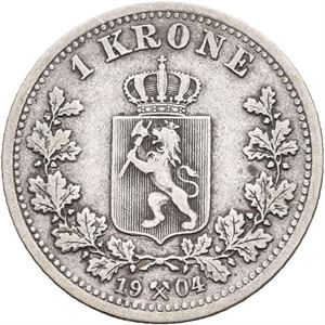 Oscar II, 1 krone 1904