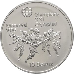 10 Dollars 1976 OL Montreal - Lacrosse