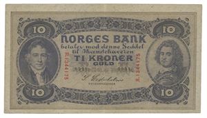 10 kroner 1931. R1344175