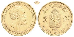 20 kroner/5 species 1874