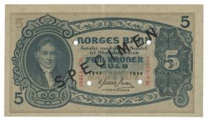 5 kroner 1944. W3162560