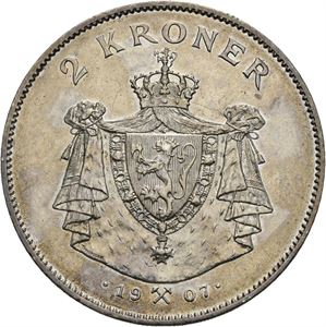 2 kroner 1907, med geværer