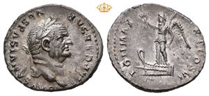 Vespasian, AD 69-79. AR denarius (3,52 g; 20 mm)