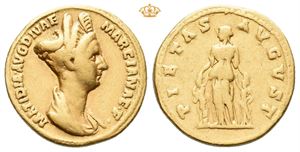 Matidia. Augusta, AD 112-119. AV aureus (7,01 g).