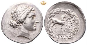 AEOLIS, Kyme. Circa 155-143 BC. AR tetradrachm (16,71 g)