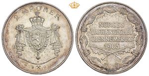 2 kroner 1907, med gevær