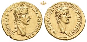 Gaius (Caligula), with Germanicus, AD 37-41. AV aureus (7,84 g; 20 mm)