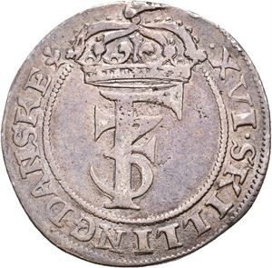 Norge, Frederik III, 1 mark 1665. Har vært anhengt