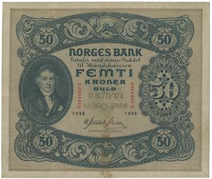 50 kroner 1939 B