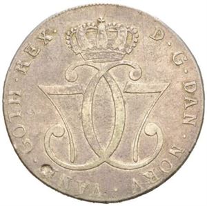 Speciedaler 1785. S.3. Ex. Riibe Myntauksjoner nr.12 12/3-1994 nr.174 og Oslo Myntgalleri a/s nr.3 21/3-2013 nr.865 Se artikkel om speciedaleren 1785 av Frank Pedersen i Norsk Numismatisk Tidskrift nr.3/4 2013 s.12-18.