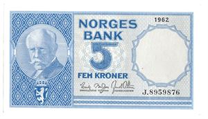 5 kroner 1962. J8959876