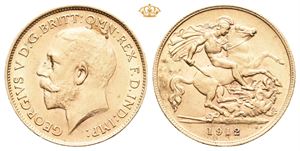 George V, 1/2 sovereign 1912