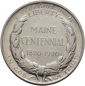 ½ Dollar Maine Statehood Centennial 1920