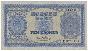 5 kroner 1949 E 3776127.