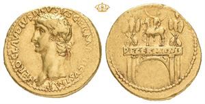 Nero Claudius Drusus. Died 9 BC. AV aureus (19,5 mm; 7,64 g)