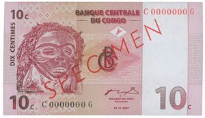 Congo Dem.rep. 10 centimes